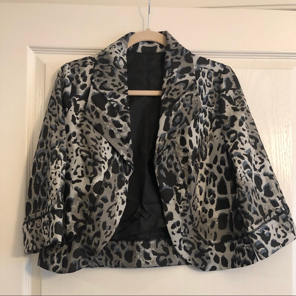 M Animal Print Blazer